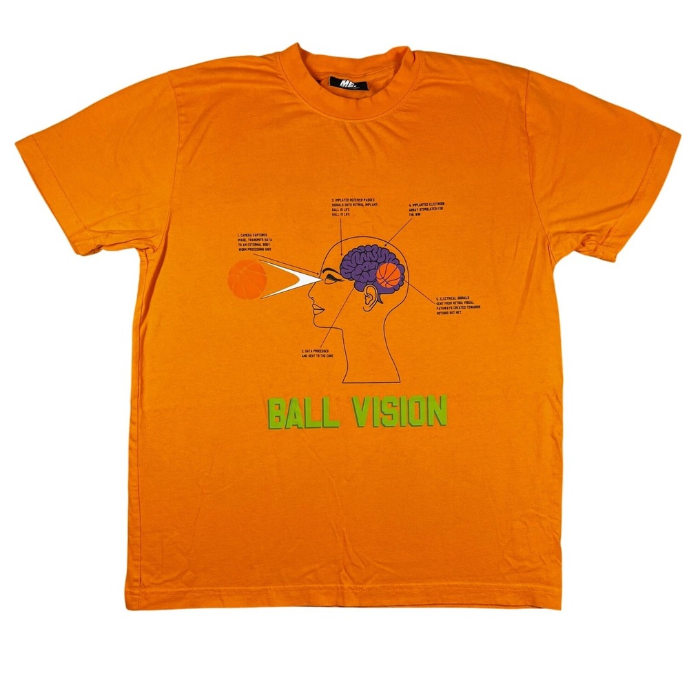 Melody Ehsani Ball Vision Graphic T-Shirt Orange Foot Locker Collab Size‎ L